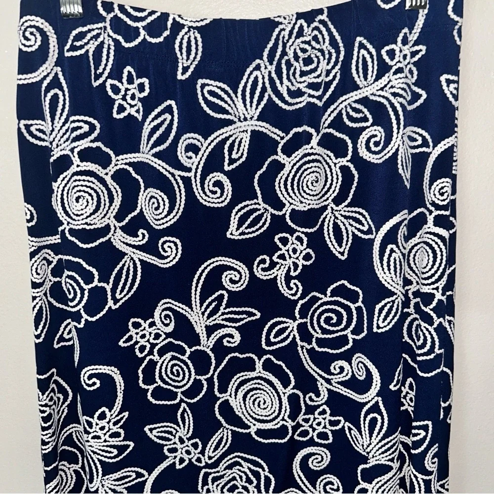 H&M Cream Embellished A-line Midi Skirt Cocktail